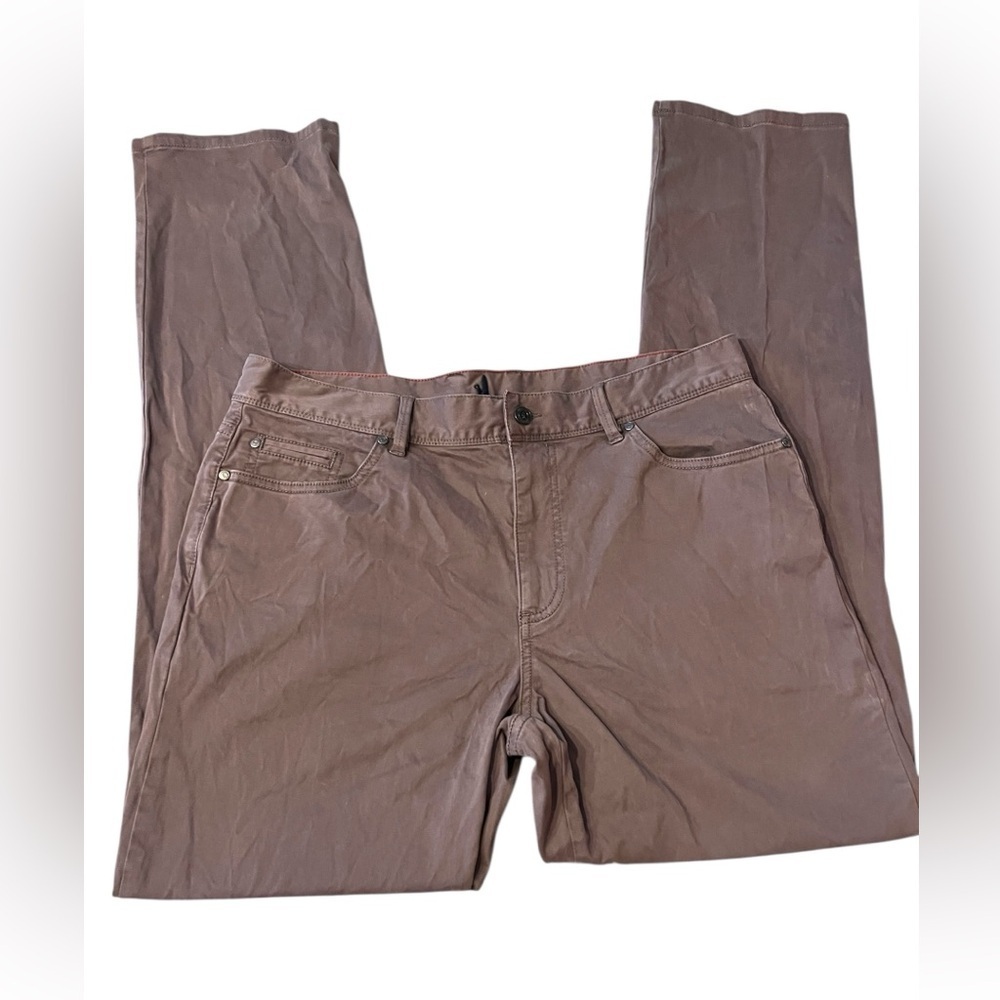 Johnnie-o Khaki Pants Pewter Sz 36x34 Casual Pants Style JMPA 1280